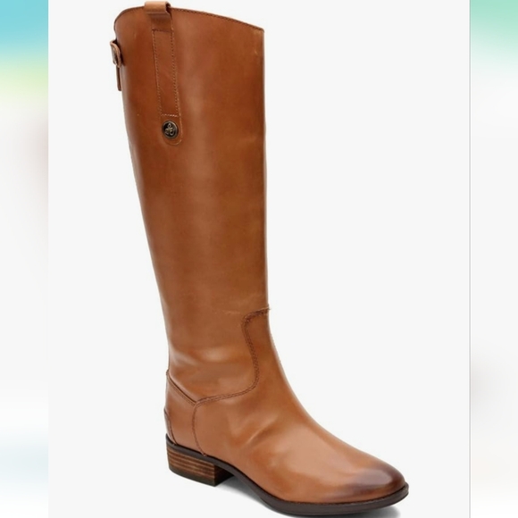 Sam Edelman Women's Leather Riding Boots Size 10.5 minor peeling on insi… - Picture 4 of 14